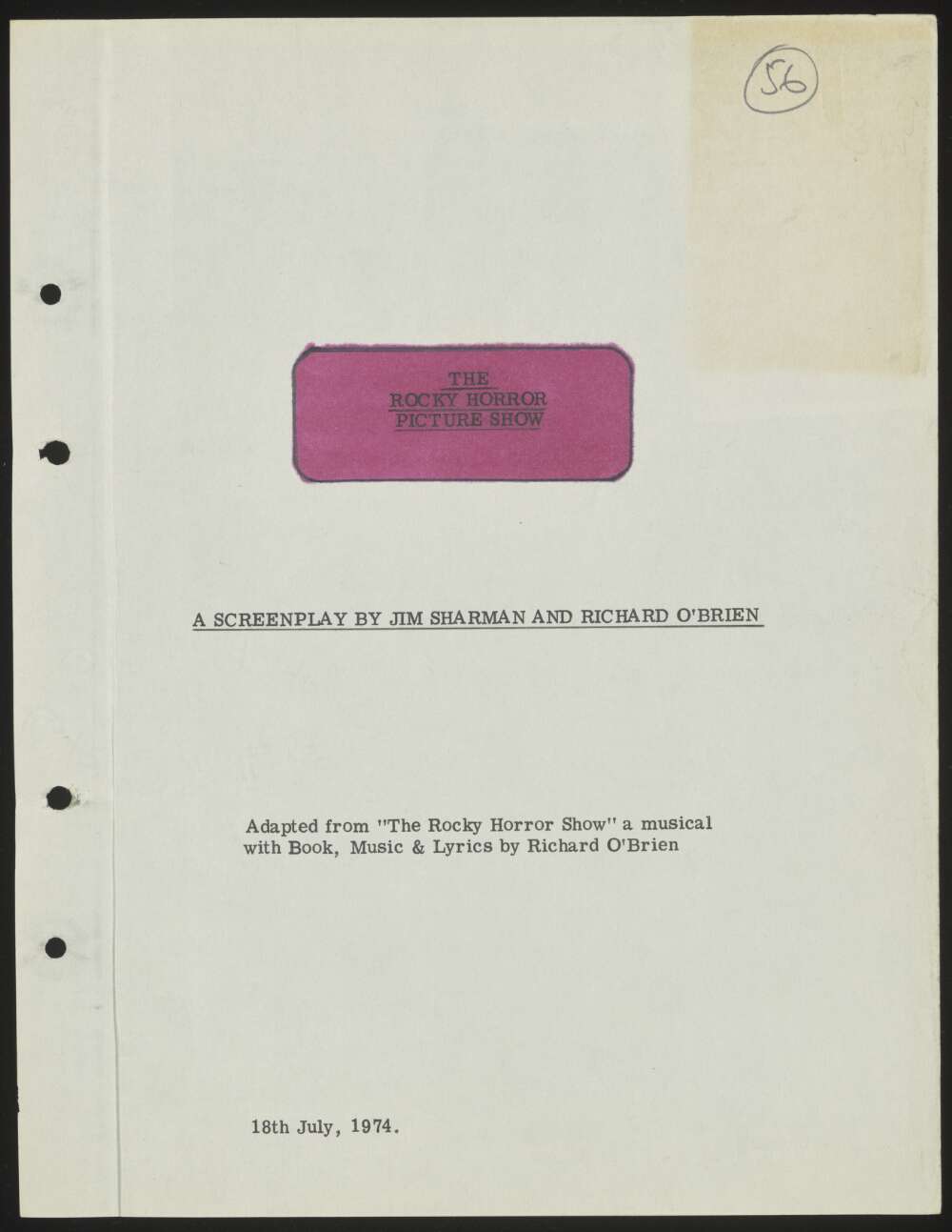 Rocky Horror script