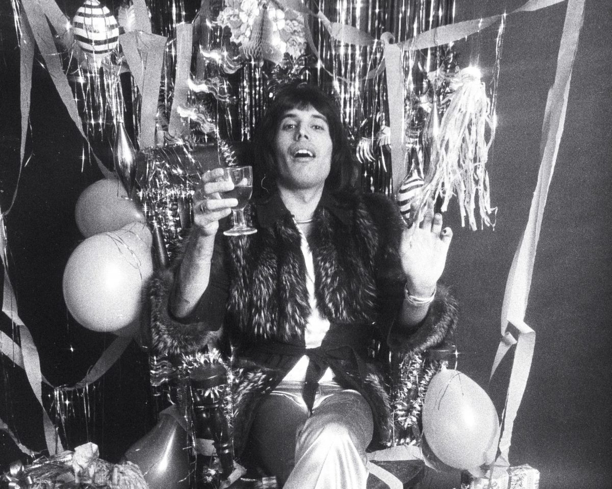 Freddie Mercury shot for Melody Maker, Christmas 1974.