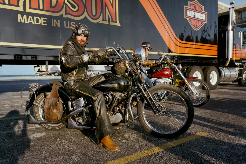 Harley Davidson and Indian Motorcycle Riders, Daytona Beach, Florida