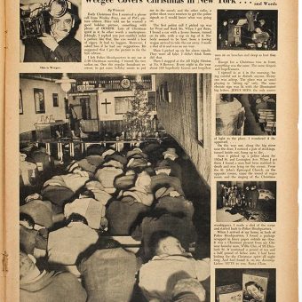 Weegee Covers Christmas in New York, December 1940