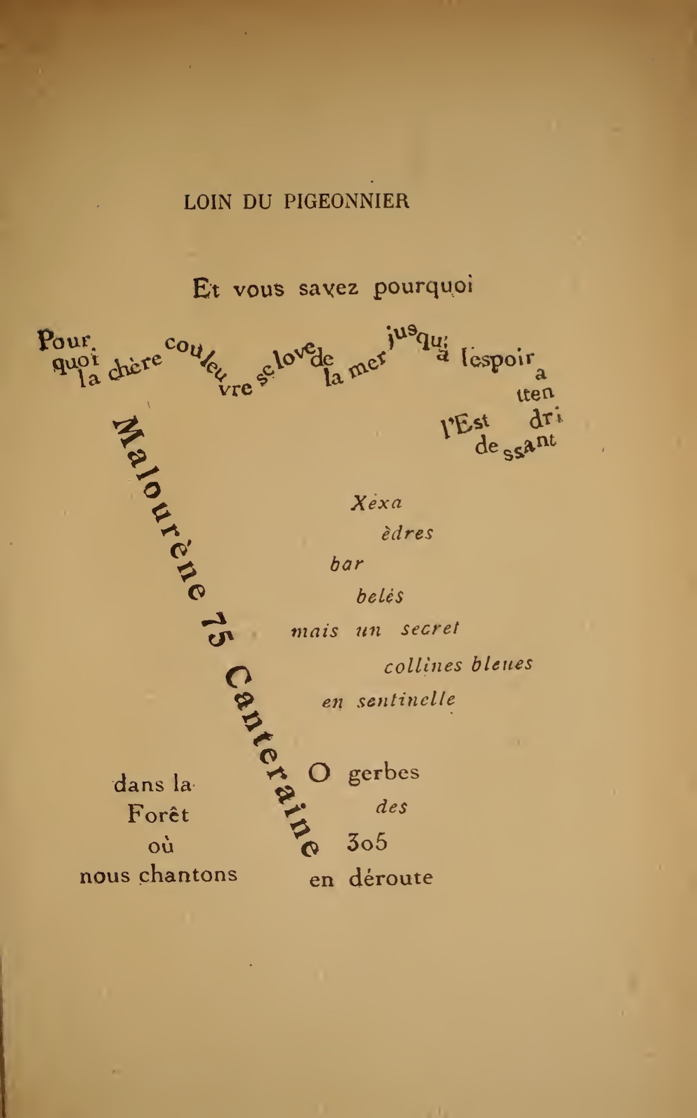 Guillaume Apollinaire caligram