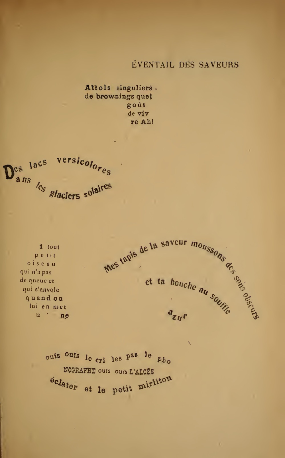 Guillaume Apollinaire caligram
