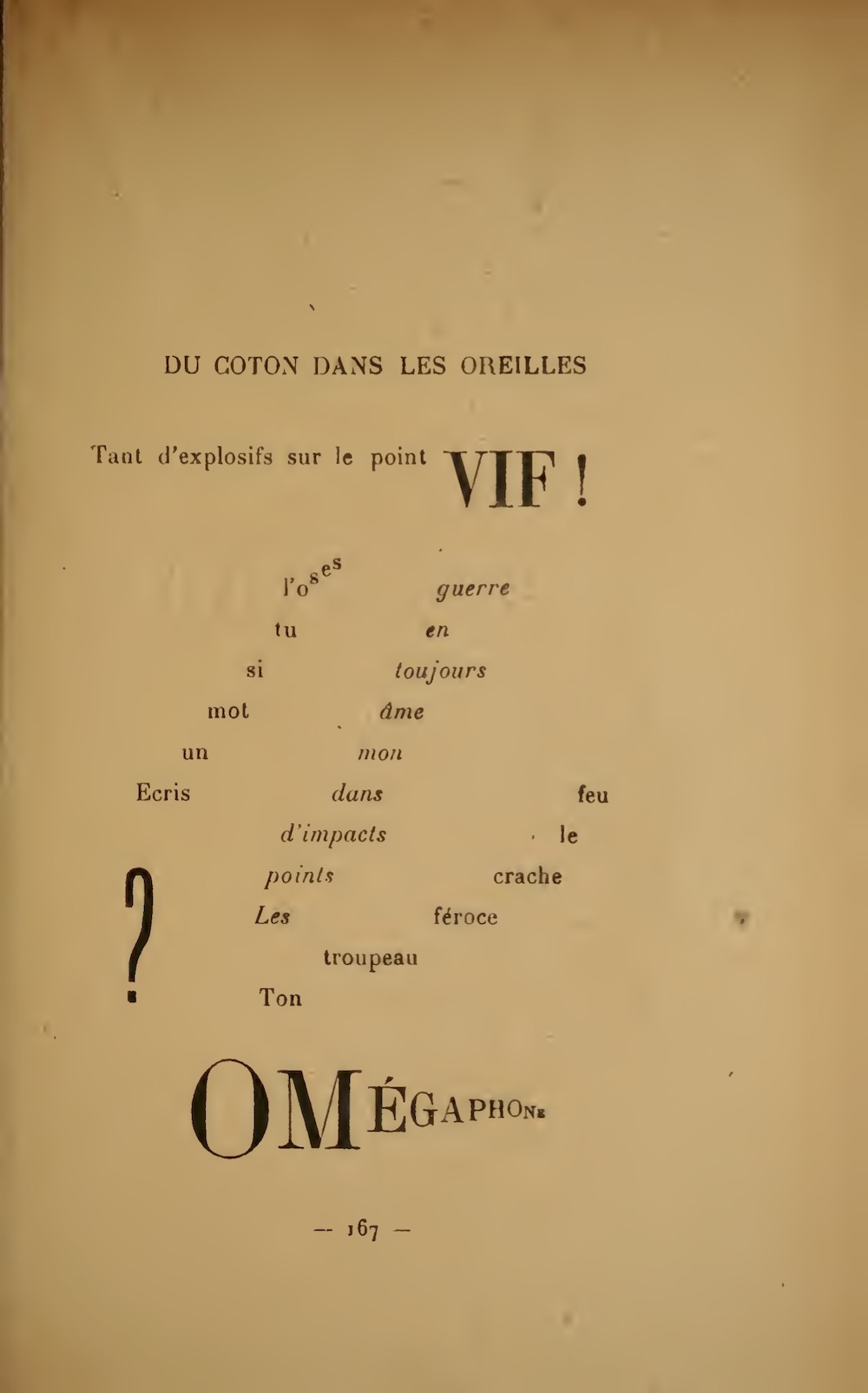Guillaume Apollinaire caligram