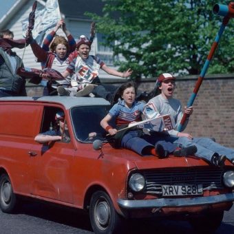 West Ham United Fans Celebrate Winning The FA Cup, May 1980