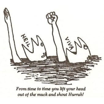 William Steig’s Illustrations for Wilhelm Reich’s Listen, Little Man!, 1945