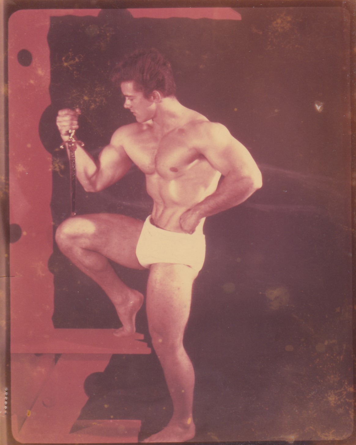 Found Photos of People Standing On One Leg