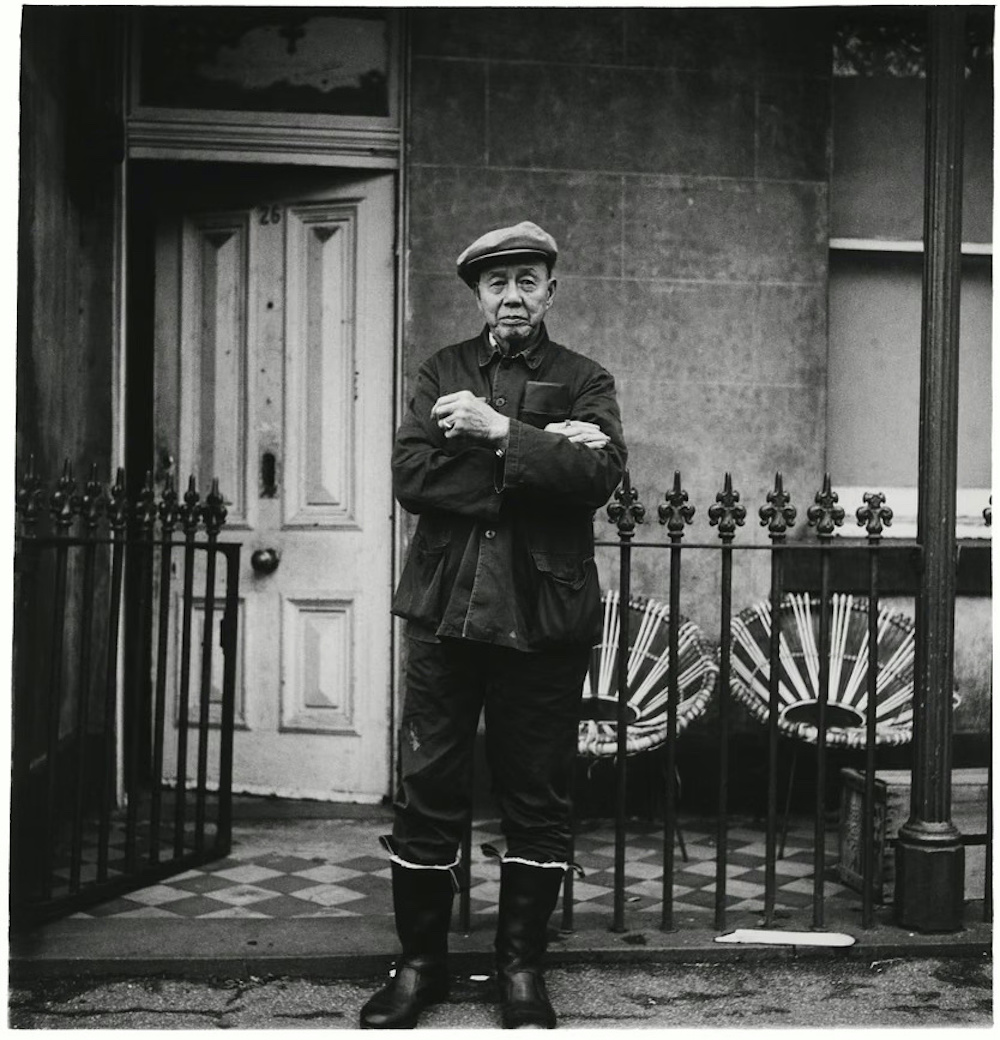 Colin Cheng outside his home at 26 Capel Street, West Melbourne, 1980.