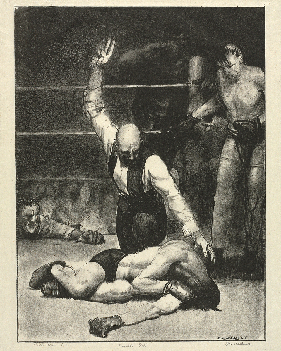 Counted Out, Second Stone 1921 George Bellows