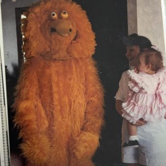 The Horrifying Big Bird Suit my Brother Wore for My 1st Birthday Party (April, 1990)