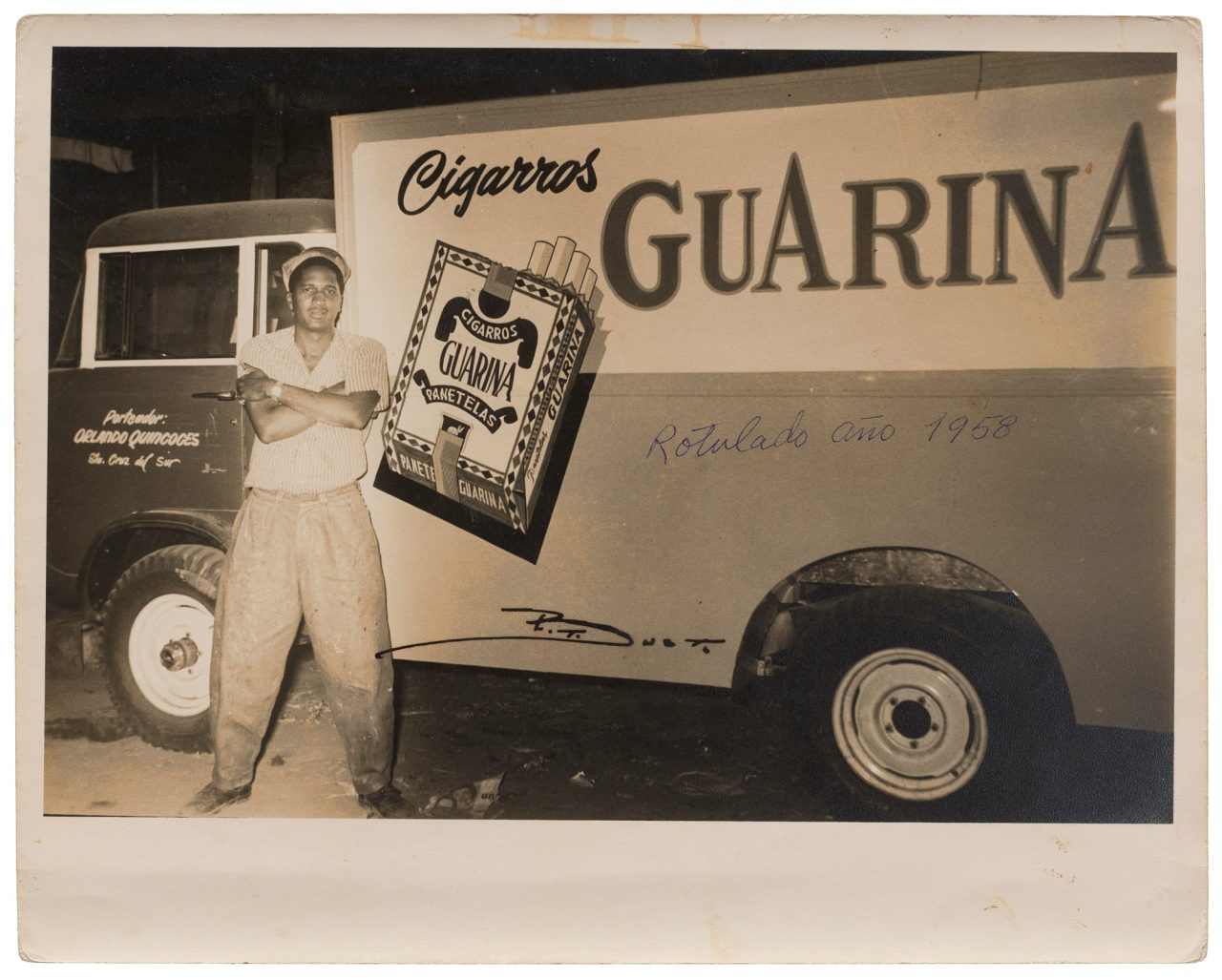 A Cuban Sign Painter and his Work – c.1957