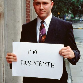 British People Holding Signs That Say What They Are Really Thinking – 1992-93