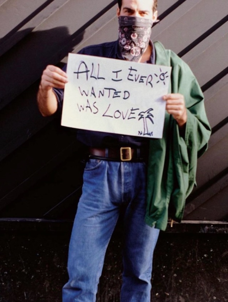people holding signs