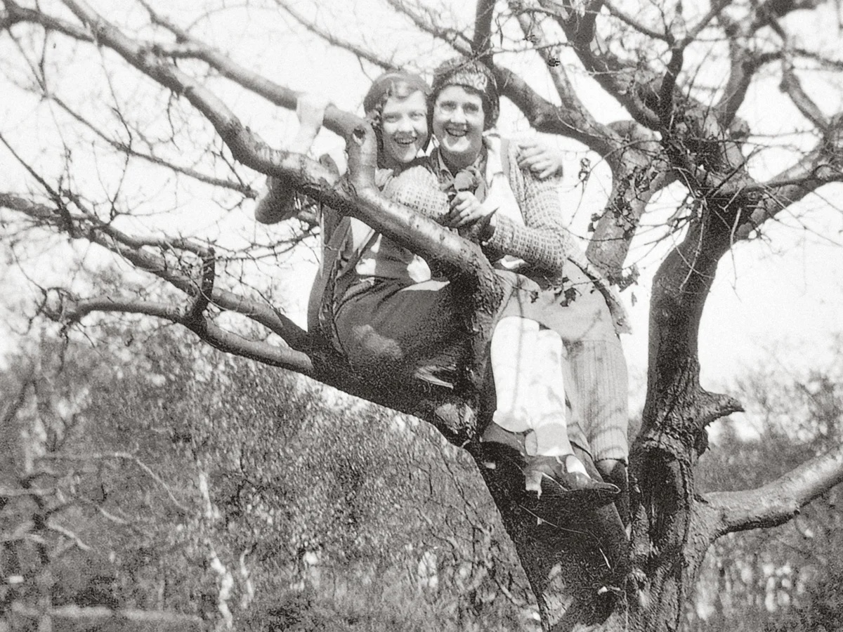 women in trees