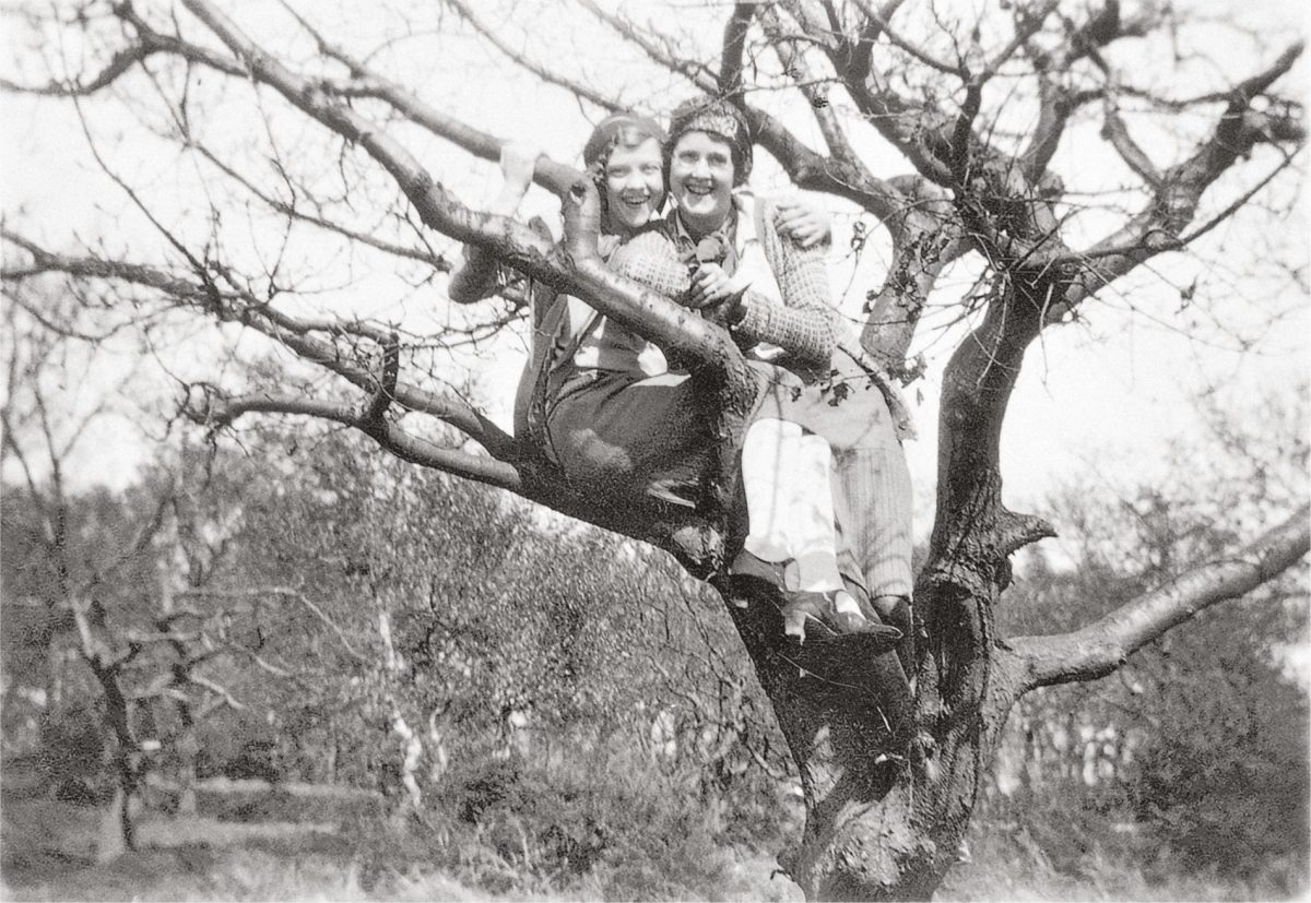 women in trees