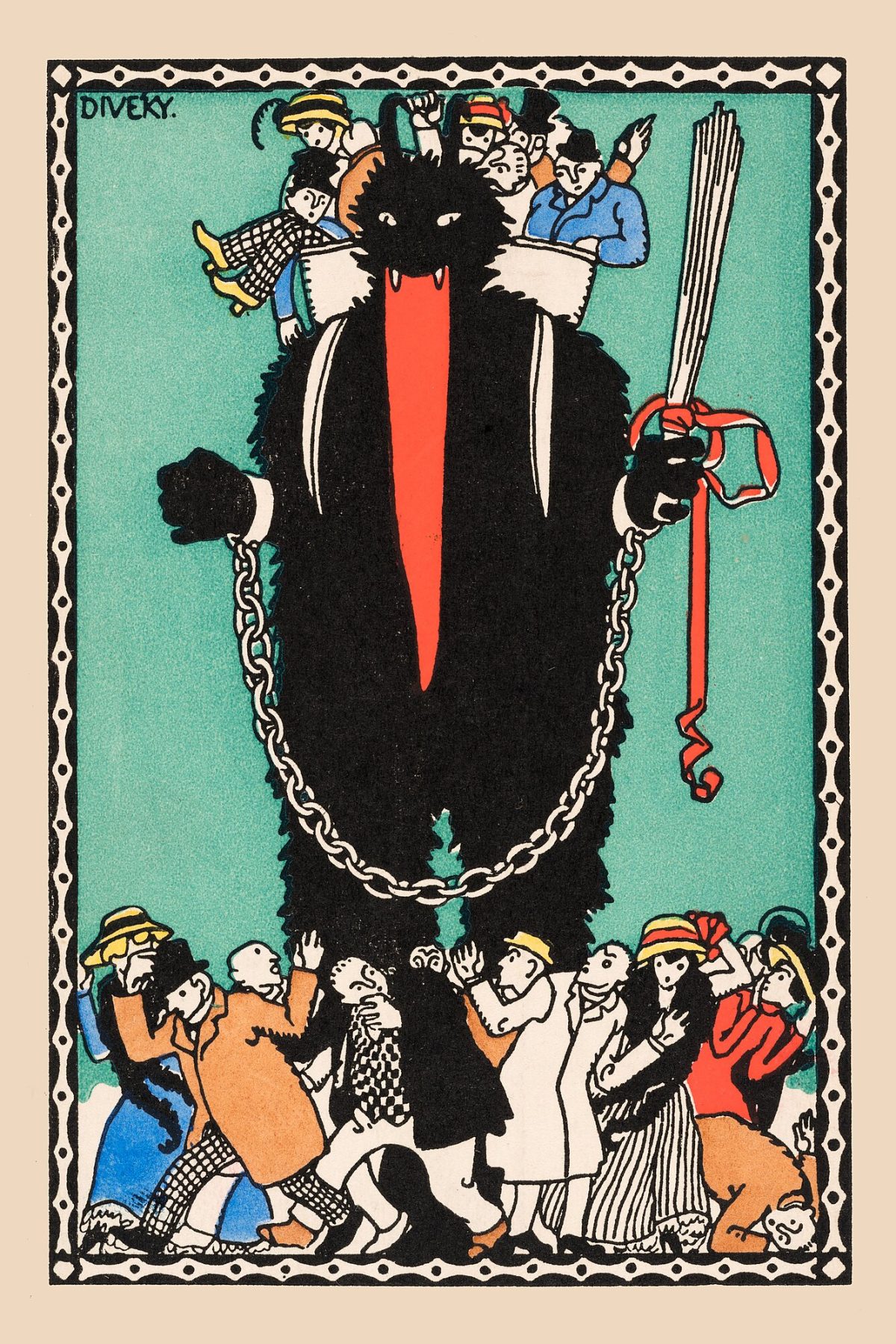 Krampus for the Wiener Werksta系te by Josef Diveky, 1909