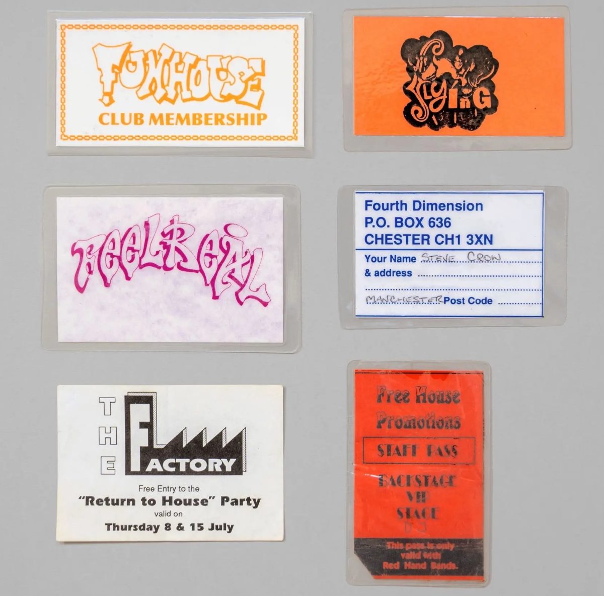 1980s Rave flyers