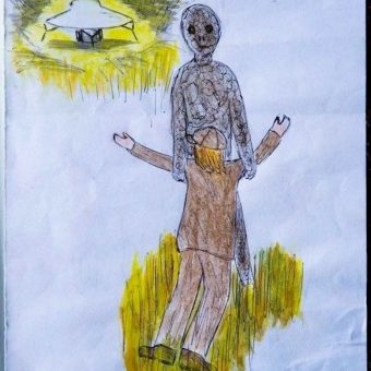Drawings by a Survivor of Alien Abduction, 1970s