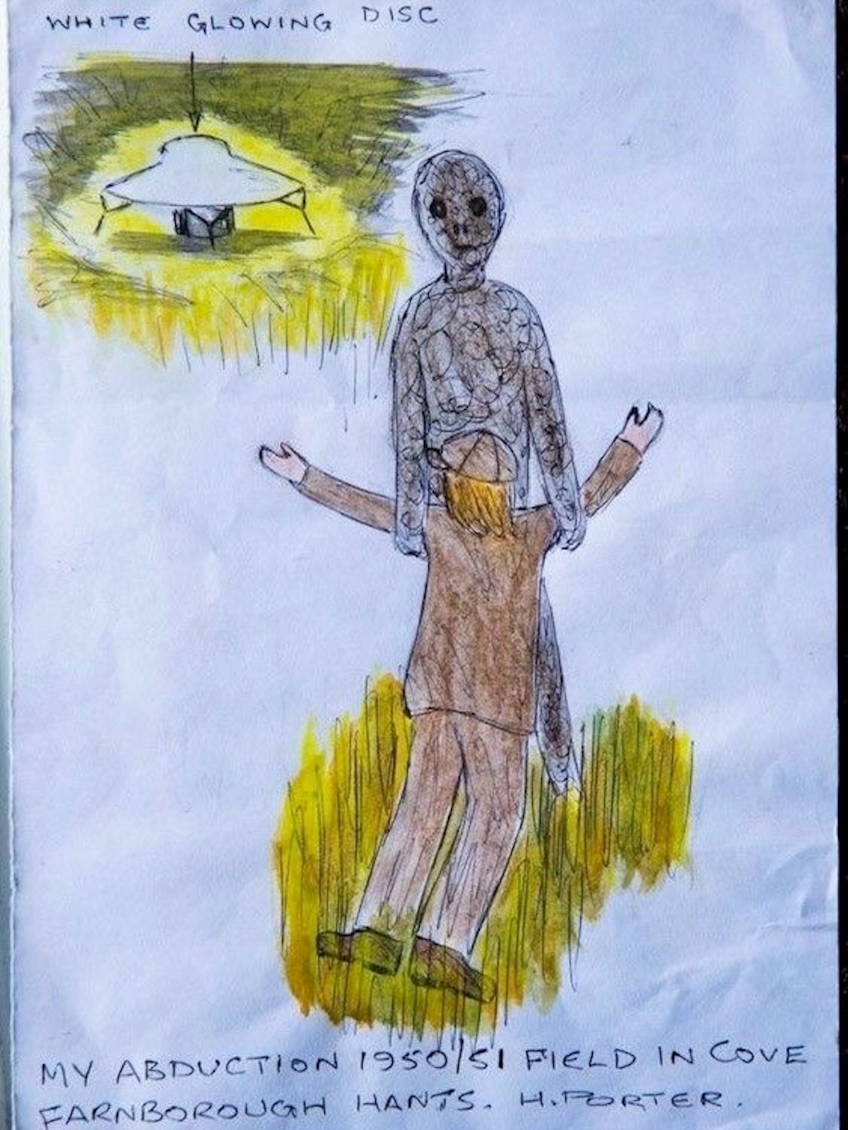 Drawings by a Survivor of Alien Abduction, 1970s
