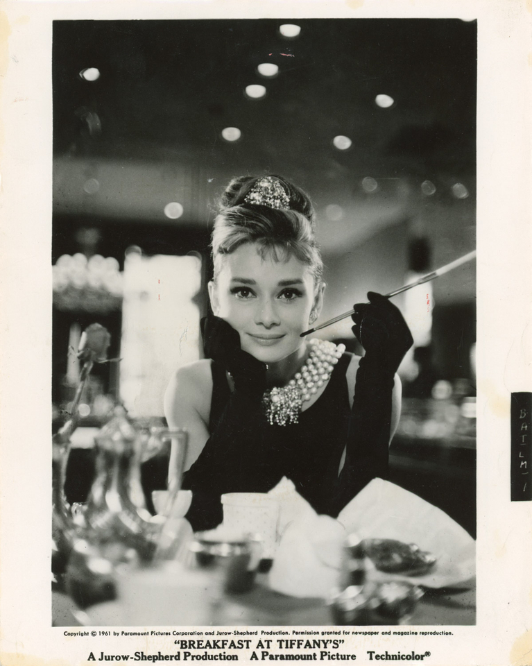 Audrey Hepburn (American, 1929 - 1993), Breakfast at Tiffany’s (1961) 8″ x 10″