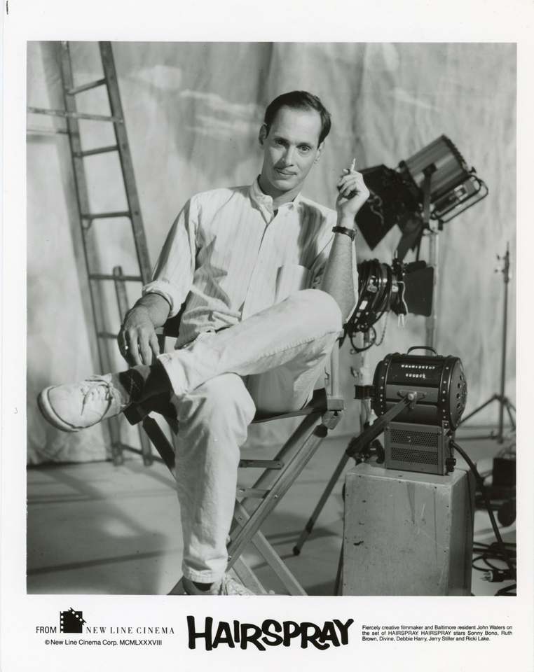 John Waters (American, 1946) photographed by Henny Garfunkel (American, 1947), Hairspray (1988) 8″ x 10″