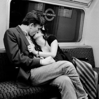 Friends and Lovers on the last Tube Home in the 1990s
