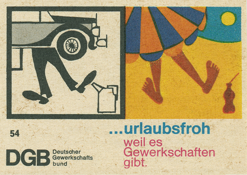 german vintage matchbox