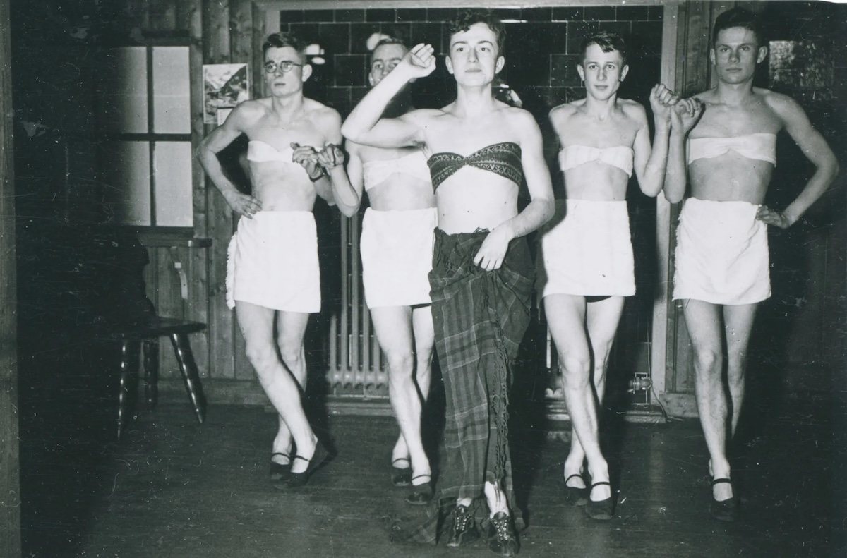 Nazi soldiers dressed as women
