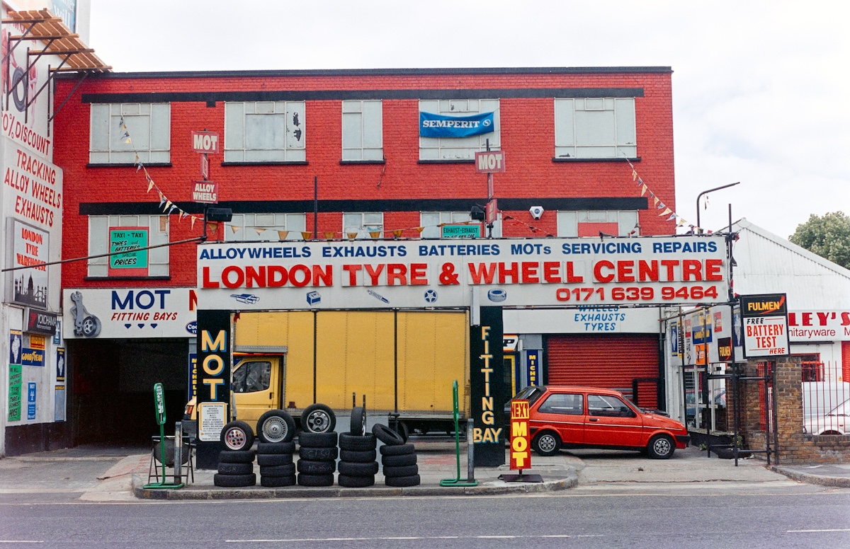 London Tyre & Wheel Centre, Grove Vale, East Dulwich, Southwark, 1996