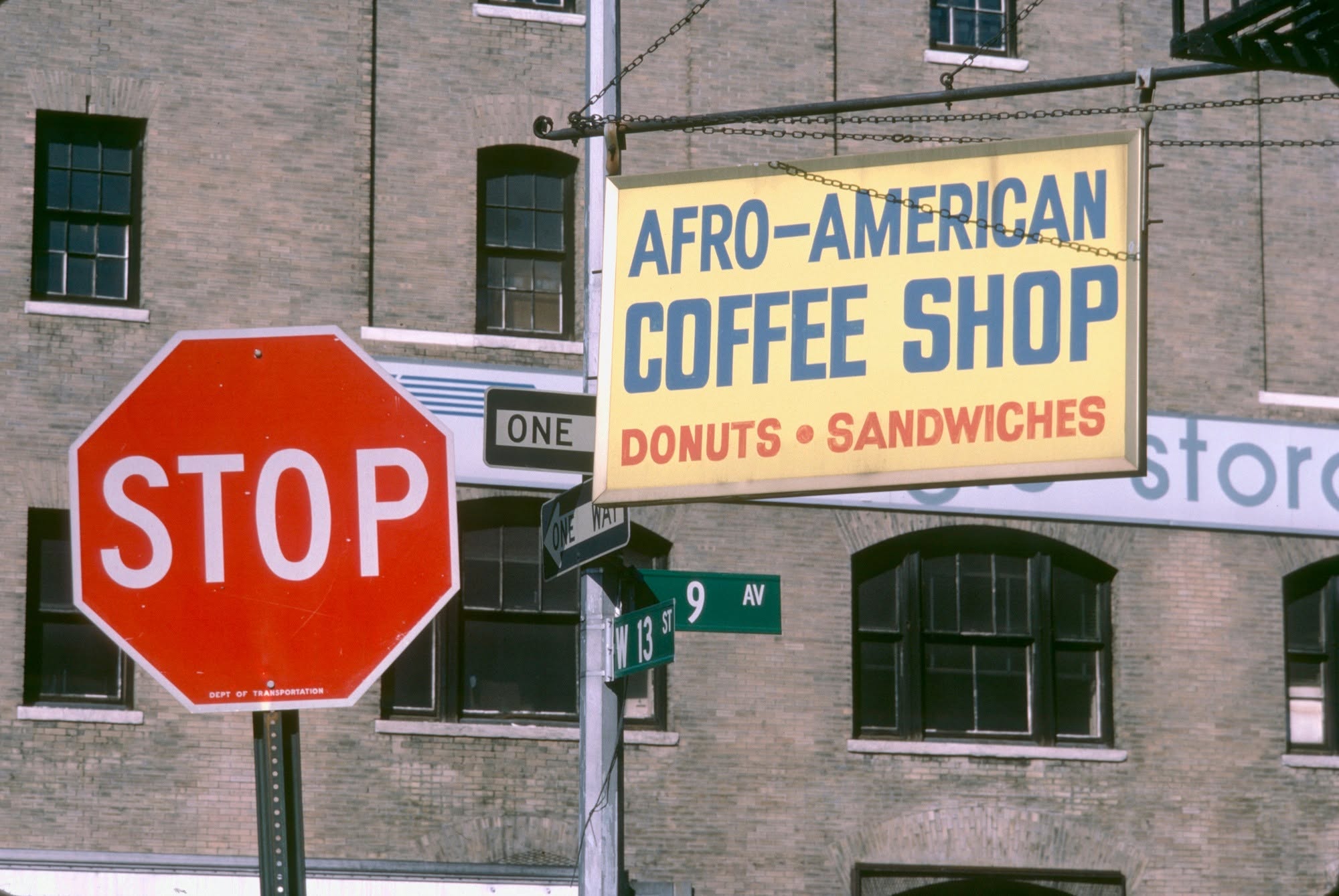 Ninth Ave. & W. 13th St. 1985. Photo (c) Jeff Rothstein