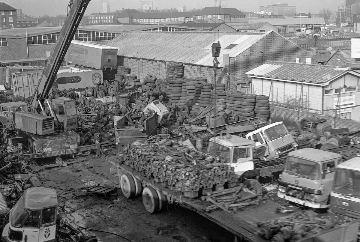 Scrapyard, Greenwich. 1982
