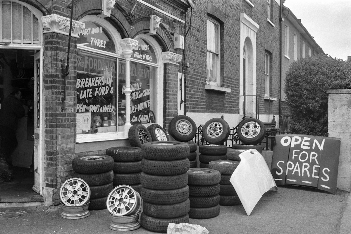 Tyre Sales, Water Lane, Stratford, Newham, 1992, 1992