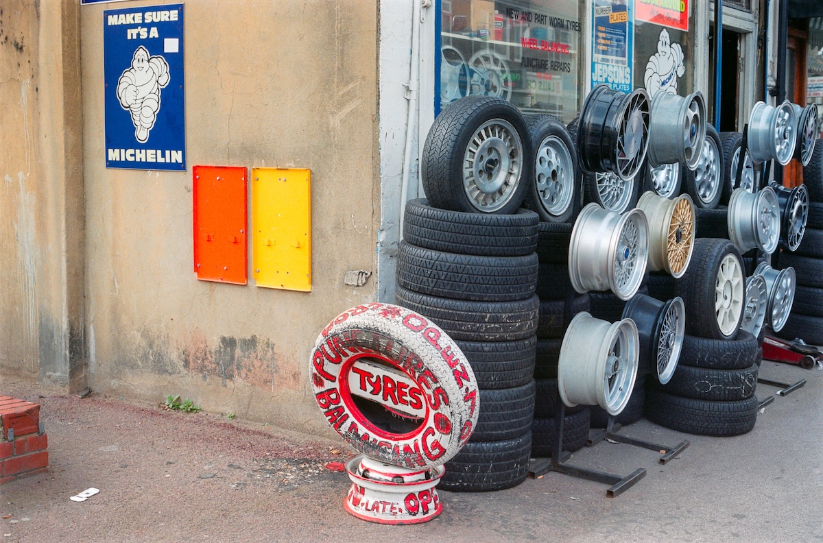Tyres, East Ham, Newham, 1992